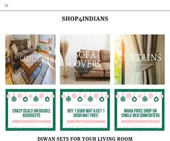 Shop4Indians.com(One Stop Shop For All Your Home Furnishing And Baby Product Needs) Screenshot