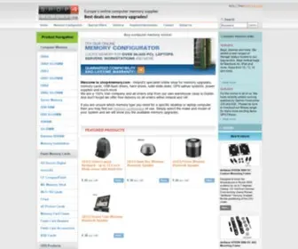 Shop4Memory.com(Irelands online shop for computer memory) Screenshot