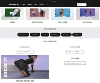 Shop4Reebok.com(Reebok India) Screenshot