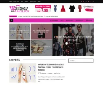 Shopaholick.net(Shopping Blog) Screenshot