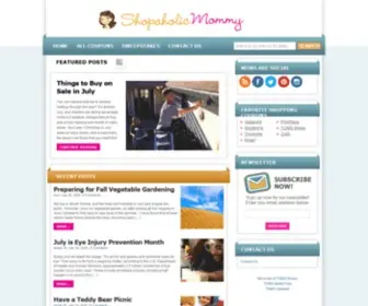 Shopaholicmommy.com(The Mommy Blog for all Shopaholics) Screenshot