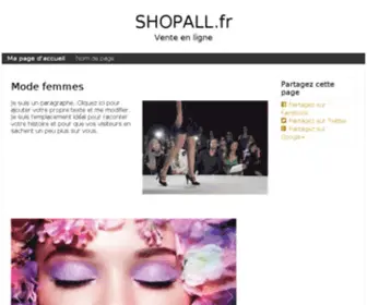 Shopall.fr(OVH accompagne votre évolution grâce au meilleur des infrastructures web) Screenshot