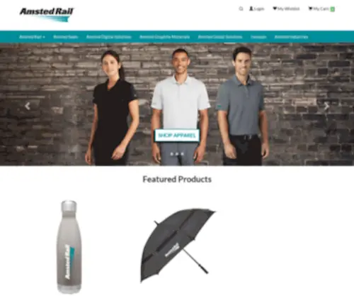Shopamstedrail.com(Amsted Rail Online Company Store) Screenshot