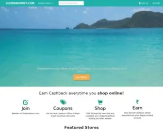 Shopandmint.com(Save money when you shop online) Screenshot