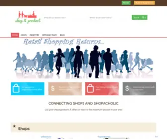Shopandproduct.com(Retail shopping platform) Screenshot