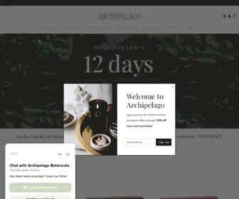 Shoparchipelago.com(The world of Archipelago Botanicals) Screenshot