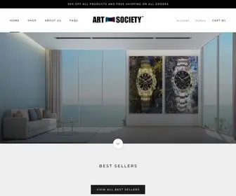 Shopartsociety.com(Art Society) Screenshot