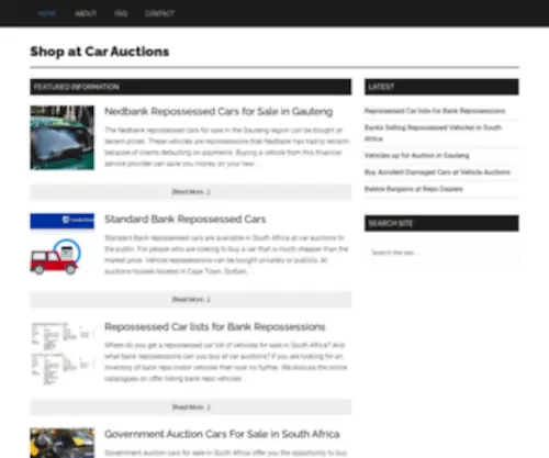 Shopatcarauctions.co.za(Shop at Car Auctions) Screenshot