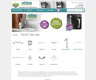 Shopatlashome.com(Atlas Homewares Hardware) Screenshot