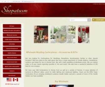 Shopatusm.com(Wedding Centerpieces) Screenshot