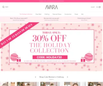 Shopavara.com(Cute Women's Clothing) Screenshot