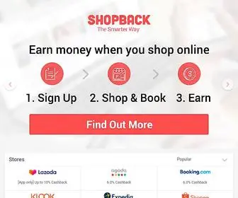Shopback.sg(Shop, earn and pay) Screenshot