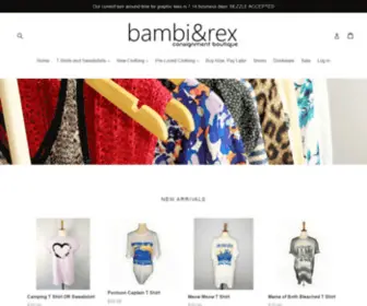 Shopbambiandrex.com(Bambi and Rex Resale) Screenshot