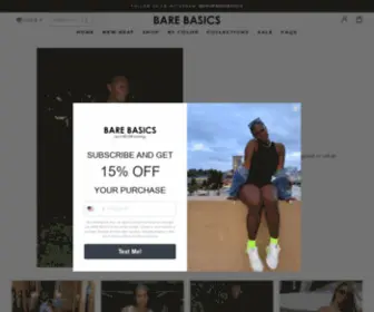 Shopbarebasics.com(BARE BASICS) Screenshot