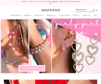 Shopbeadandbond.com(Bead & bond) Screenshot