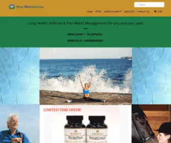 Shopbioadaptives.com(Long lasting fast acting lung health and pain relief supplement) Screenshot