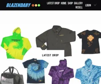 Shopblazendary.com(Shop all new Official Blazendary Merchandise on blazendary.com) Screenshot