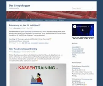 Shopblogger.de(Der Shopblogger) Screenshot