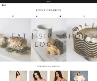 Shopblumeorganics.com(Blume Organics) Screenshot