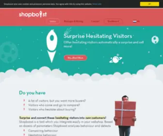 Shopboostapp.com(Surprise hestitating visitors) Screenshot