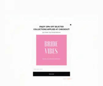 Shopbridevibes.com(Shop Bride Vibes) Screenshot