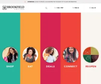 Shopbrookfieldsquaremall.com(Brookfield Square) Screenshot