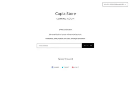 Shopcapla.com(Capla LLC) Screenshot