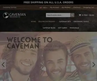 Shopcaveman.com(Caveman Beard Oil) Screenshot