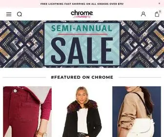 Shopchrome.com(Luxury Fashion and Gifts in Texas) Screenshot