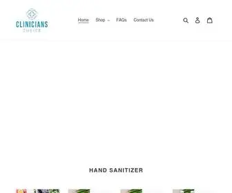 Shopclinicianschoice.com(Clinicians Choice Hand Sanitizer) Screenshot