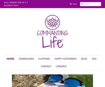 Shopcommandinglife.com(Commanding Life) Screenshot