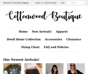 Shopcottonwoodboutique.com(Cottonwood Clothing Boutique) Screenshot