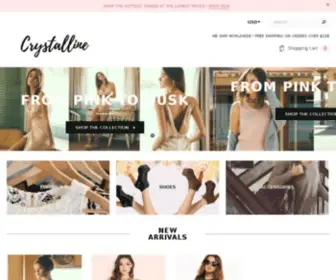 Shopcrystalline.com(Create an Ecommerce Website and Sell Online) Screenshot