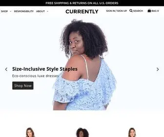 Shopcurrently.com(Eco-Conscious Size Inclusive Women's Clothing) Screenshot