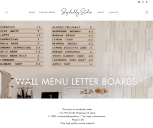 Shopdaddy-Studio.com(Custom Menu Covers and Other Cafe & Restaurant Accessories) Screenshot