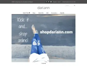 Shopdariann.com(Dari.ann the boutique) Screenshot