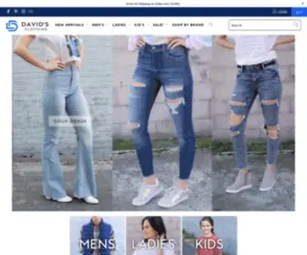 Shopdavidsclothing.com(David&#039;s Clothing) Screenshot