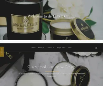 Shopdeluxeonline.com(Luxury Candles) Screenshot