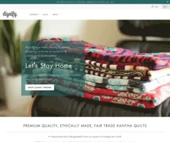 Shopdignify.com(Fair Trade Kantha Quilts) Screenshot