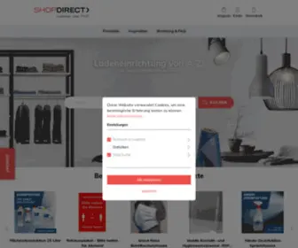 Shopdirect-Online.ch(Ladenausstattung & Ladeneinrichtung OnlineShop) Screenshot