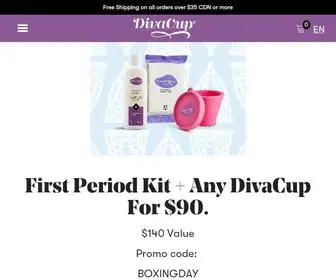 Shopdiva.ca(Shop the DivaCup from anywhere) Screenshot