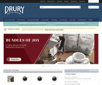 Shopdrury.com(Drury Tea & Coffee) Screenshot