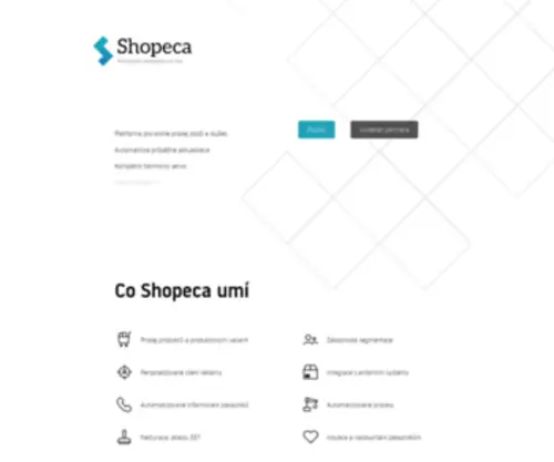 Shopeca.cz(Prodávejte jednoduše on) Screenshot