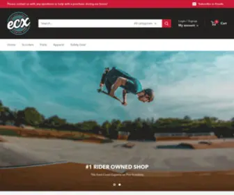 Shopecx.com(ECX Scooter Shop) Screenshot