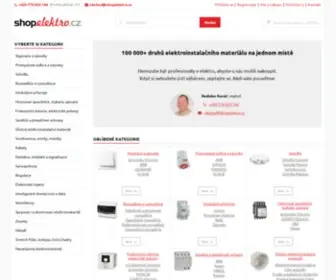 Shopelektro.cz(E-shop s elektroinstalačním materiálem) Screenshot