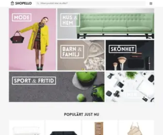 Shopello.se(Shoppingsökmotor för e) Screenshot