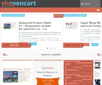 Shopencart.com(Opencart templates) Screenshot