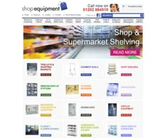 Shopequip.co.uk(Shop Equipment & Design Ltd stock a wide range of shop equipment) Screenshot