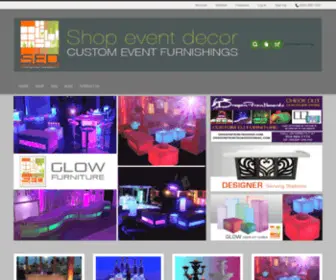 Shopeventdecor.com(Custom Event Furnishings) Screenshot