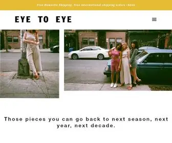 Shopeyetoeye.com(Eye to Eye) Screenshot